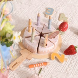 VIGA Drewniany Tort Urodzinowy do Krojenia