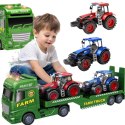 WOOPIE Samochód Laweta z Traktorami Farma Światła Dźwięki