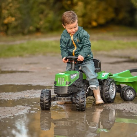 WOOPIE Traktor na Pedały Big PowerTrac z Przyczepą XXL