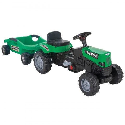 WOOPIE Traktor na Pedały Big PowerTrac z Przyczepą XXL