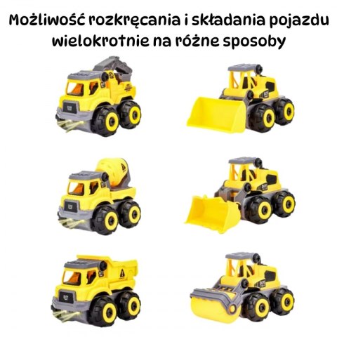 WOOPIE Zdalnie Sterowany Samochodzik Budowlany DIY