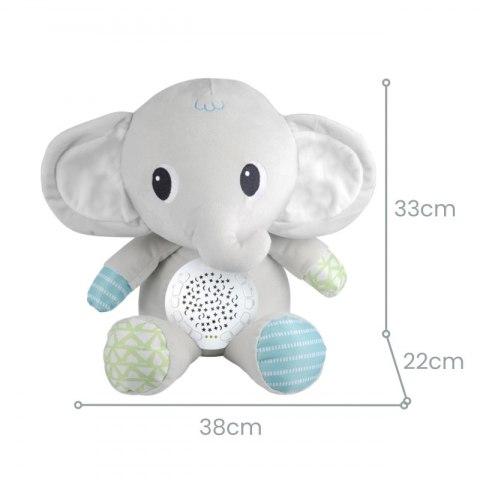 WOOPIE BABY Przytulanka Słonik Z Projektorem Uspokajacz Usypiacz 12 Melodii