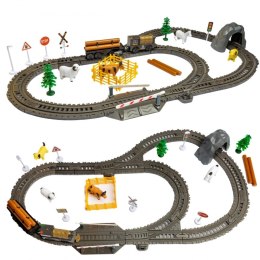 WOOPIE Kolejka Elektryczna Lokomotywa Retro Farma Tor XL 66 el.