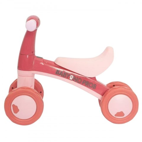 WOOPIE Rowerek Biegowy Różowy Jeździk Czterokołowy