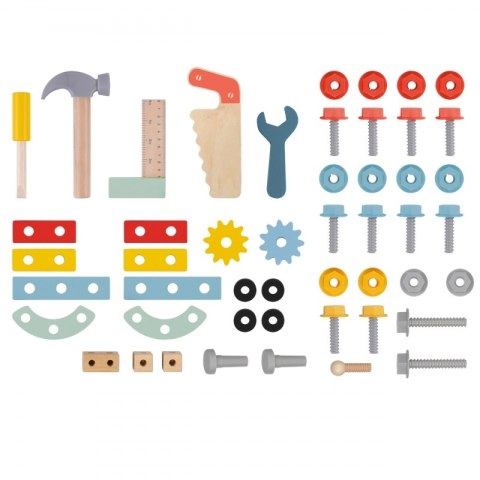 TOOKY TOY Drewniany Chodzik Samochód Mini Warsztat STEM