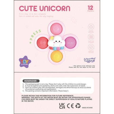 WOOPIE BABY Kosmiczny Spinner Pop-it Zabawka Sensoryczna Wymienne 3 szt Różowy.