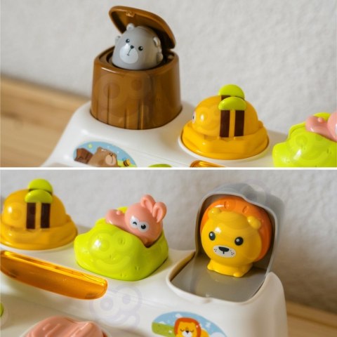 WOOPIE BABY Zabawka Edukacyjna Wyskakujące Zwierzątka ZOO Pop Up