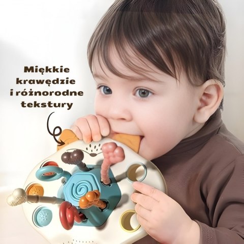 WOOPIE BABY Zabawka Sensoryczna Montessori Gryzak Grzechotka Wielofunkcyjny Lis