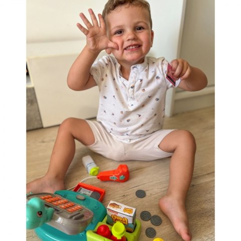 WOOPIE Kasa Sklepowa z Półką DINO Niebieski