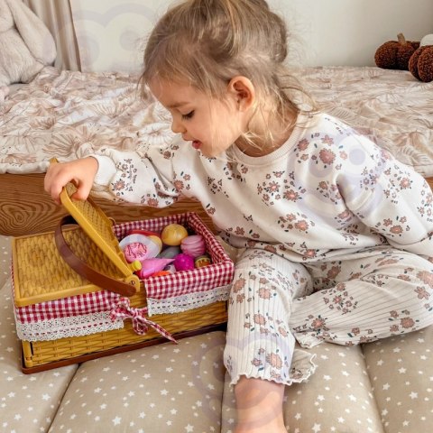 WOOPIE Kosz Piknikowy Owoce Warzywa Fast Food Zestaw XXL 103el.