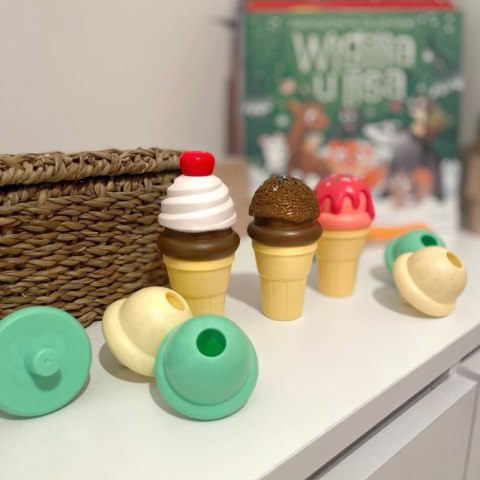 WOOPIE Zestaw do Robienia Lodów Układanka Lodziarnia 15 el.