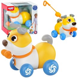 WOOPIE Interaktywny Piesek 2w1 Pchacz Szczekający 360° 6m+