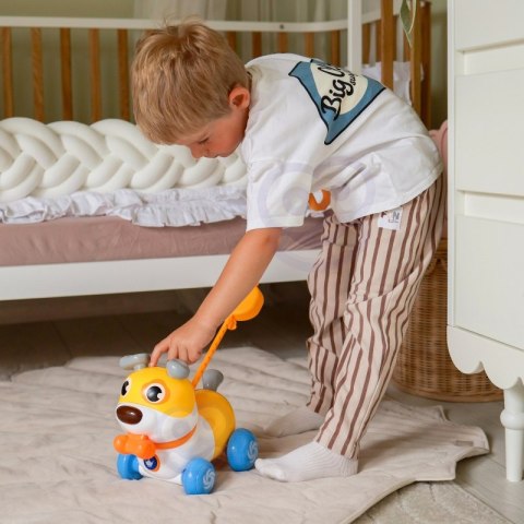 WOOPIE Interaktywny Piesek 2w1 Pchacz Szczekający 360° 6m+