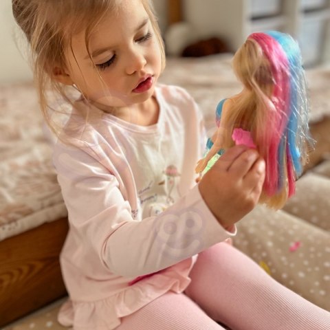 WOOPIE Lalka Syrenka Gina Magiczna Tęczowa z Akcesoriami