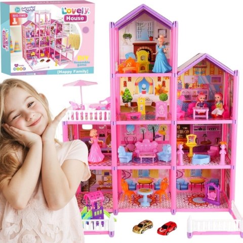 WOOPIE Mega Willa Domek dla Lalek LOVELY HOUSE 194 el.