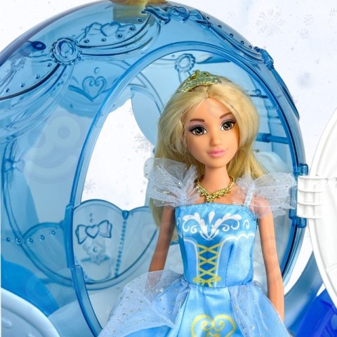 WOOPIE ROYAL Lalka Lodowa Księżniczka Lily i Magiczny Duży Powóz Karoca Akcesoria