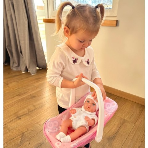 WOOPIE ROYAL Zestaw Lalka Bobas 30,5 cm + Nosidełko Różowe