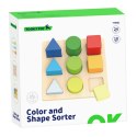 TOOKY TOY Drewniany Sorter Kształtów i Kolorów Układanka Montessori