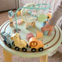 TOOKY TOY Drewniany Stolik Edukacyjny Montessori XXL Dla Dzieci 2+ Interaktywny Kolejka