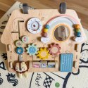 TOOKY TOY Duża Drewniana Tablica Manipulacyjna Domek - Centrum Aktywności