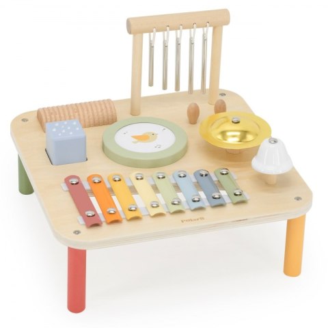Viga Drewniany Stolik Edukacyjny Muzyczny Sensoryczny 7W1