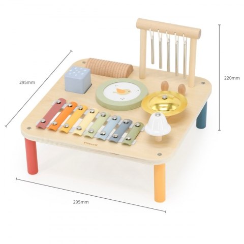 Viga Drewniany Stolik Edukacyjny Muzyczny Sensoryczny 7W1