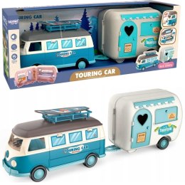 WOOPIE Kamper XL dla Lalek Zestaw Kempingowy z Przyczepką