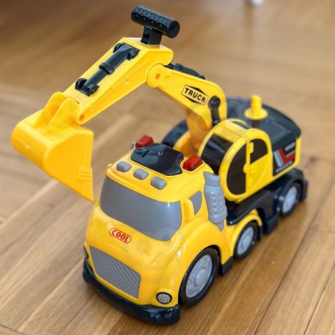 WOOPIE Koparka City Truck Efekty Dźwiękowe i Świetlne