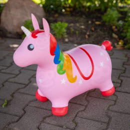 WOOPIE Skoczek Gumowy do Skakania Jednorożec Różowy + Pompka