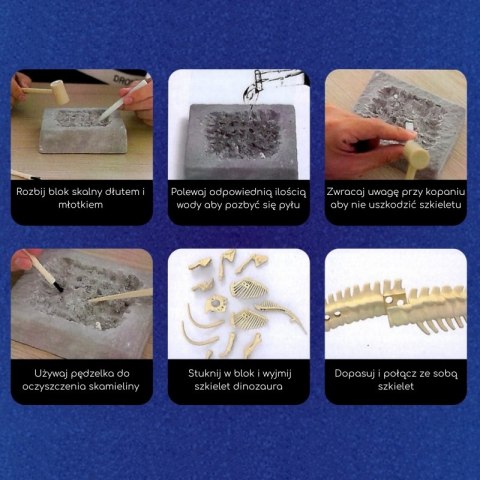 WOOPIE Zabawka Kreatywna Dinozaur Szkielet Wykopalisko Archeologiczne