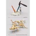 WOOPIE Zestaw Archeologiczny Wykopaliska Szkieletów Dinozaurów 6w1 Mały Archeolog