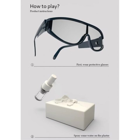 WOOPIE Zestaw Archeologiczny Wykopaliska Szkieletów Dinozaurów 6w1 Mały Archeolog