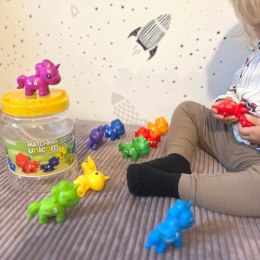 WOOPIE Zestaw Nauka Liczb Kolorów Montessori Figurki Jednorożce do Składania 