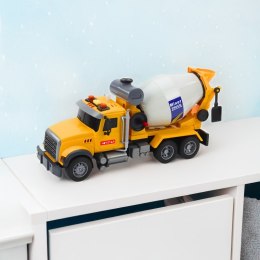 WOOPIE Ciężarówka Betoniarka Obrotowy Bęben Światła Dźwięki Żółta