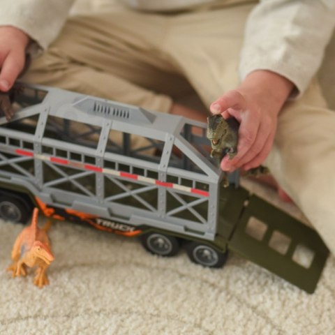 WOOPIE Ciężarówka Transporter Dinozaurów Auto z Dźwiękiem i Światłem