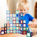 WOOPIE Klocki Magnetyczne Konstrukcyjne 3D Zestaw Edukacyjny Nauka Liczenia 70 el.