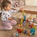 WOOPIE Klocki Magnetyczne Konstrukcyjne 3D Zestaw Edukacyjny Tor Kulkowy Kulodrom 113 el.