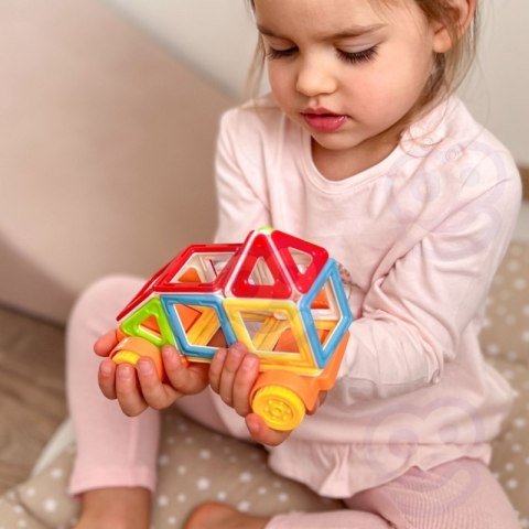 WOOPIE Klocki Magnetyczne Pojazd Mini Budowle STEAM 22el.