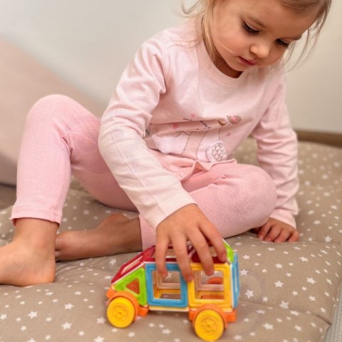 WOOPIE Klocki Magnetyczne Pojazd Mini Budowle STEAM 22el.