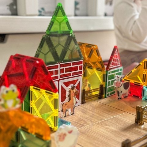 WOOPIE Magnetyczne Klocki Konstrukcyjne 7,5 cm Farma 30 el.