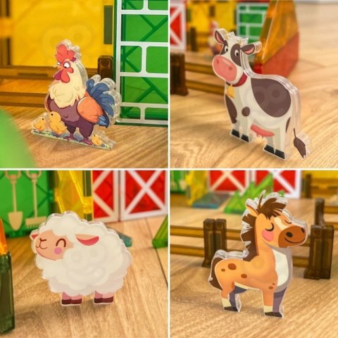 WOOPIE Magnetyczne Klocki Konstrukcyjne 7,5 cm Farma 30 el.