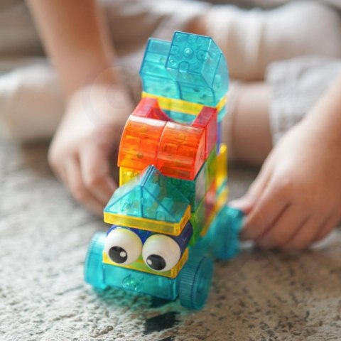 WOOPIE Przezroczyste Magnetyczne Klocki Konstrukcyjne 43 el.