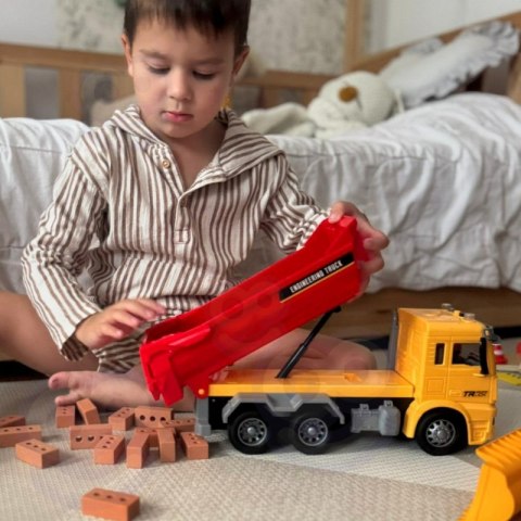 WOOPIE Wywrotka Budowlana w Skali 1:12 Efekty Świetlne Dźwiękowe