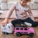 WOOPIE Zestaw Różowy Samochód Terenowy z Przyczepką i Figurką Konia