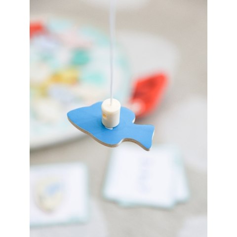 CLASSIC WORLD Edukacyjna Gra Łowienie Rybek na Magnes z Kartami do Nauki Liczenia 35 el.