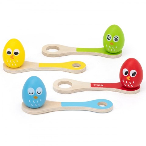 VIGA Bieg z Jajkiem na Łyżce dla Dzieci Gra Zręcznościowa Zespołowa