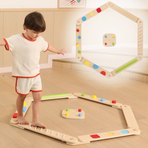 VIGA Drewniana Równoważnia Modułowa Tor Ścieżka Sensoryczna