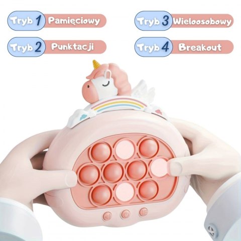 WOOPIE Gra POP IT Elektryczna Antystresowa Zręcznościowa Jednorożec