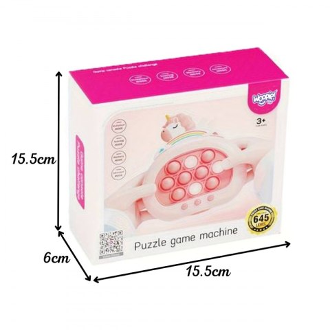 WOOPIE Gra POP IT Elektryczna Antystresowa Zręcznościowa Jednorożec