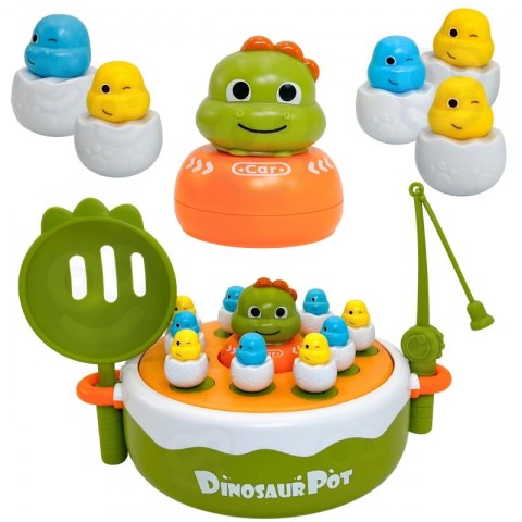 WOOPIE Gra Zręcznościowa Łowienie Dinozaurów 4w1 Katapulta